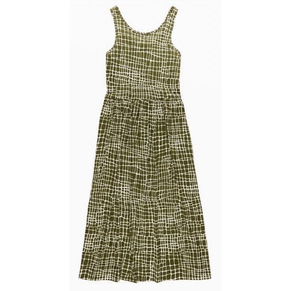 Y M C  Animal Print Cotton Midi/Maxi Dress